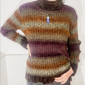 Thick knit turtleneck sweater